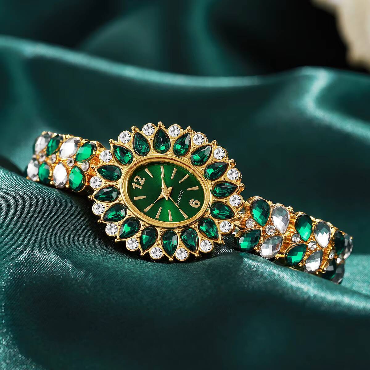 Jewelry Watches Women - Fashion Women Watches Luxury Rhinestone Bracelet