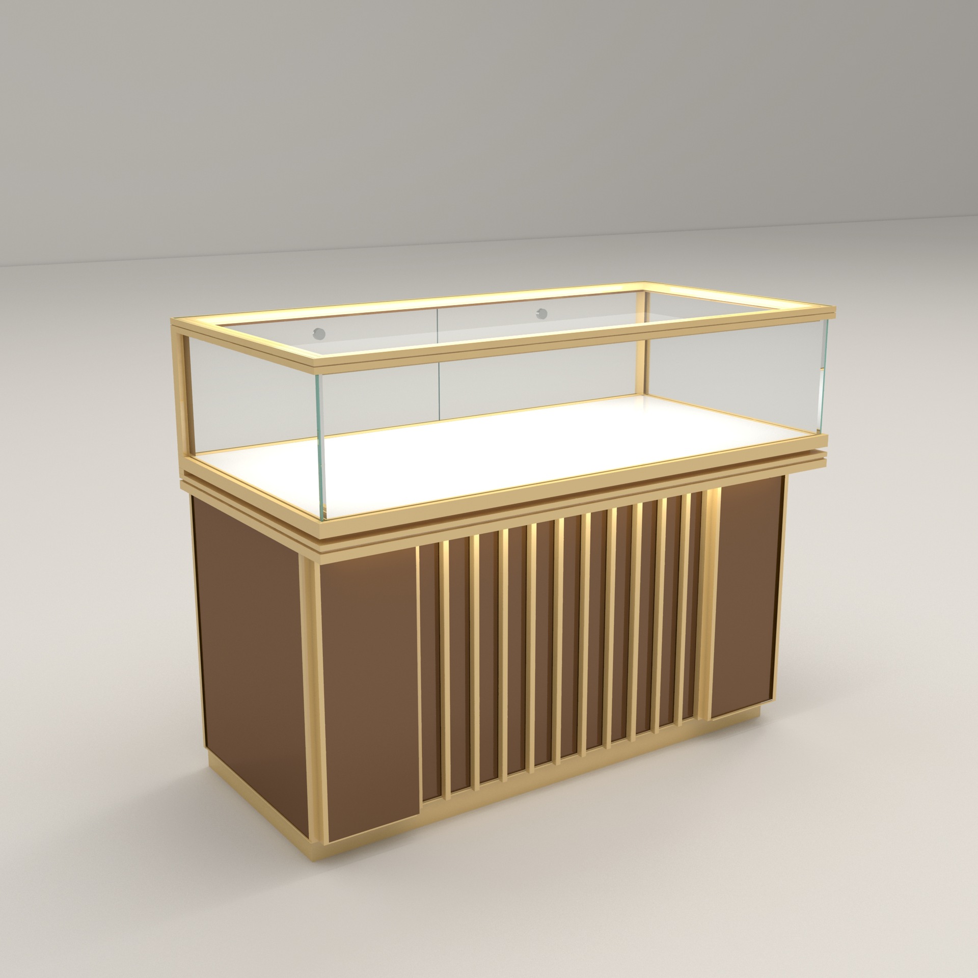 Jewelry And Watches Store - Glass jewelry display cabinet shopping mall