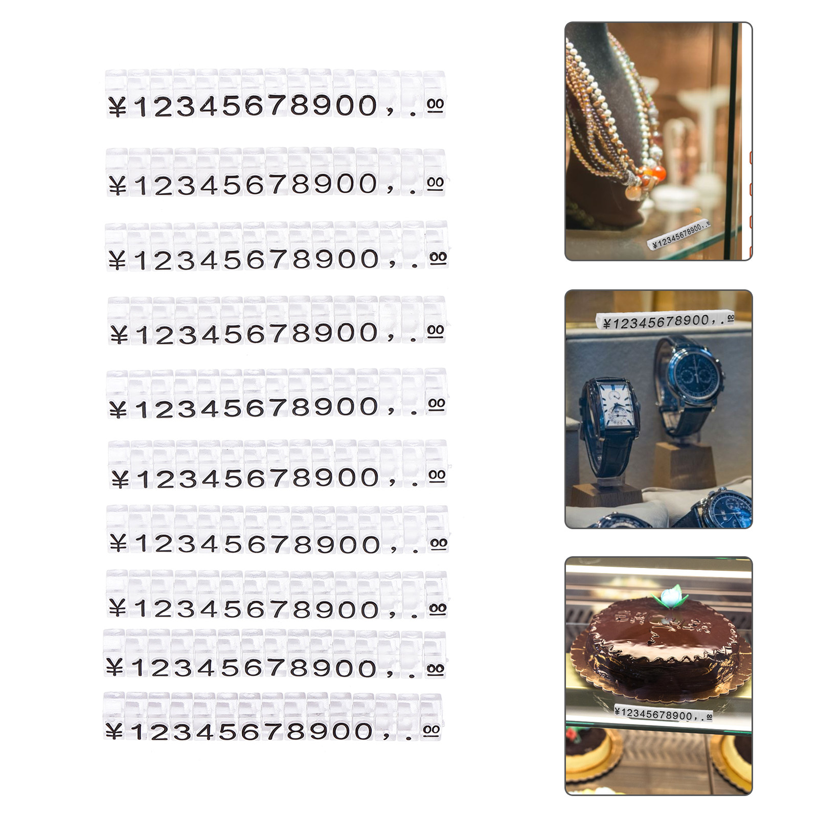 Jewelry And Watches Store - 10Pcs Premium Plastic Jewelry Price Tags
