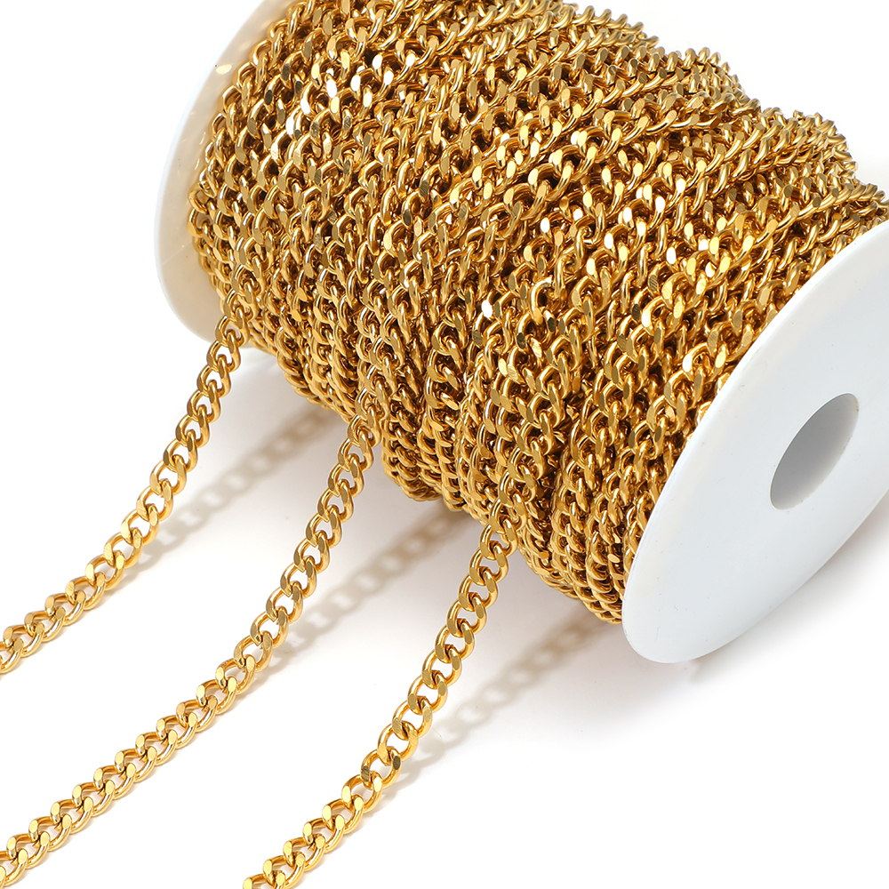 Hip Hop Chain Necklace - 2 Meters 304 Stainless Steel Cuban