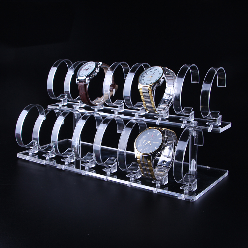 Jewelry Watches For Sale - Acrylic 2-Tier Jewelry Wrist Watch Displays