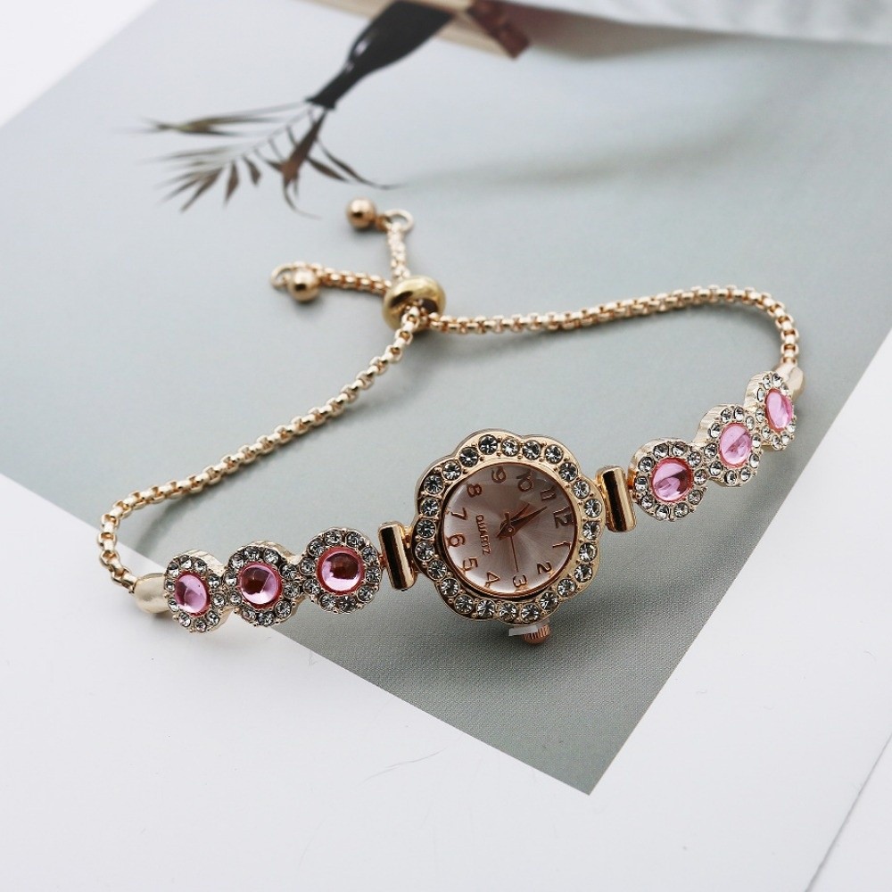 Jewelry Watches Women - Fashion Rhinestone Women Quartz Watch Flowers
