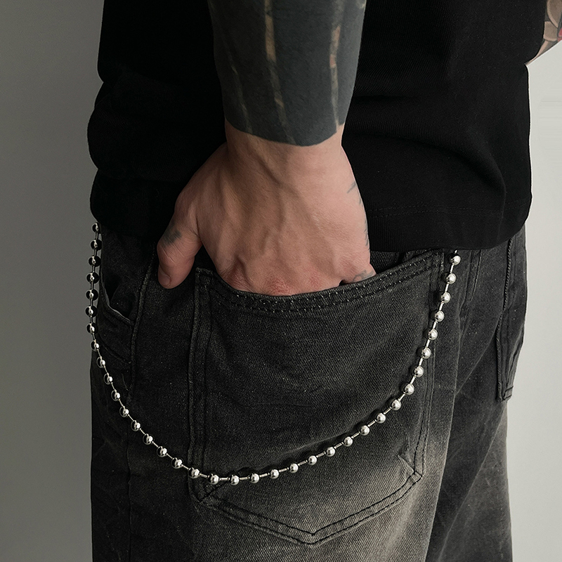 Hip Hop Chain Necklace - Punk Personalized Jeans Pants Chain For