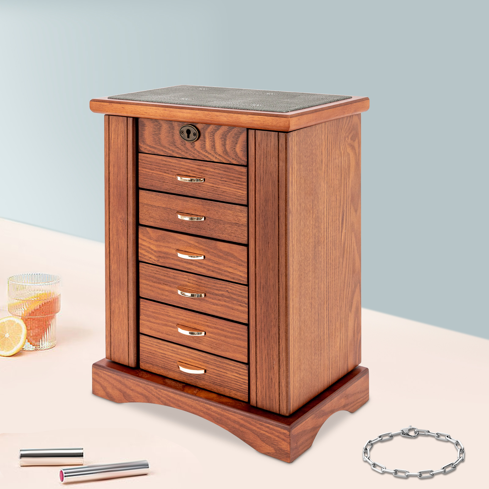 7 Layers Large Jewelry Box wit – обзор и цена Jewelry And Watches Store