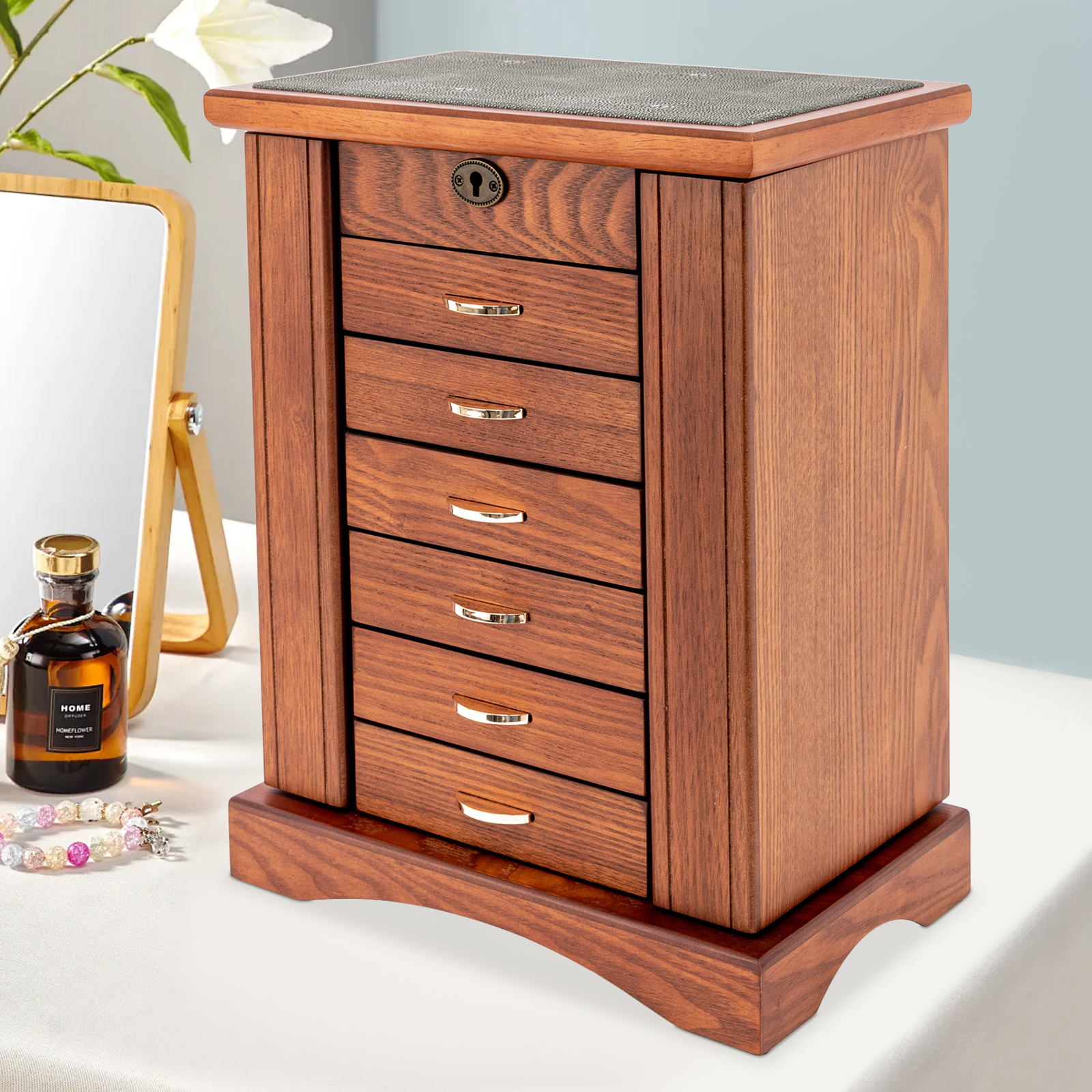 7 Layers Large Jewelry Box wit – обзор и цена Jewelry And Watches Store