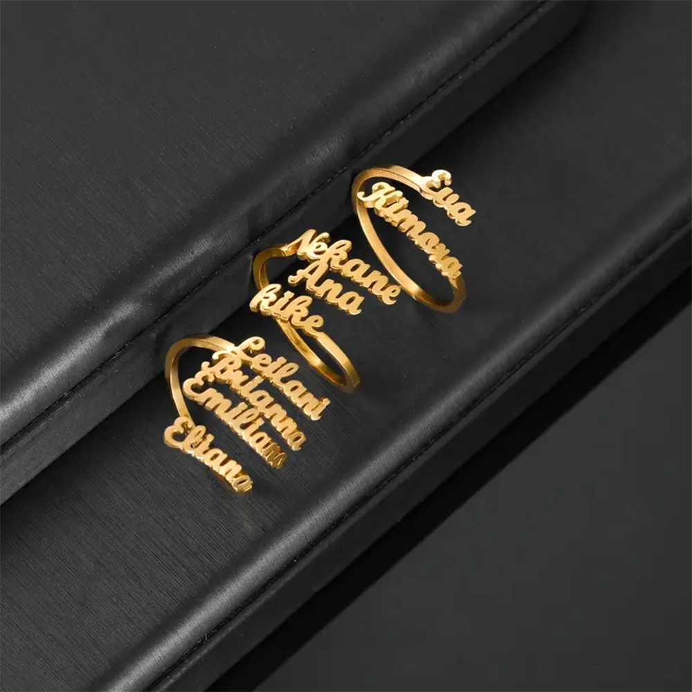Custom Multiple Names Rings Fo – обзор и цена Statement Cocktail Ring