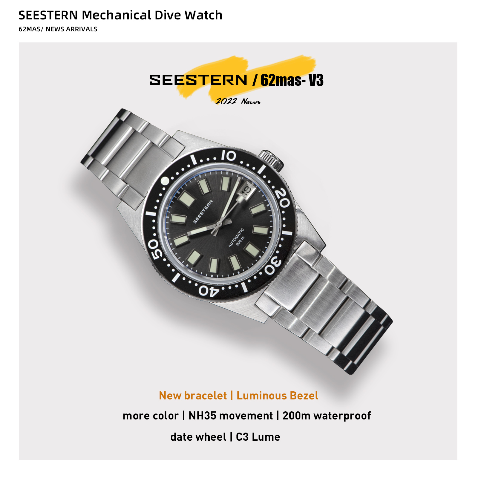 SEESTERN 62MAS Diving Watch Me – обзор и цена Automatic Watch Winder
