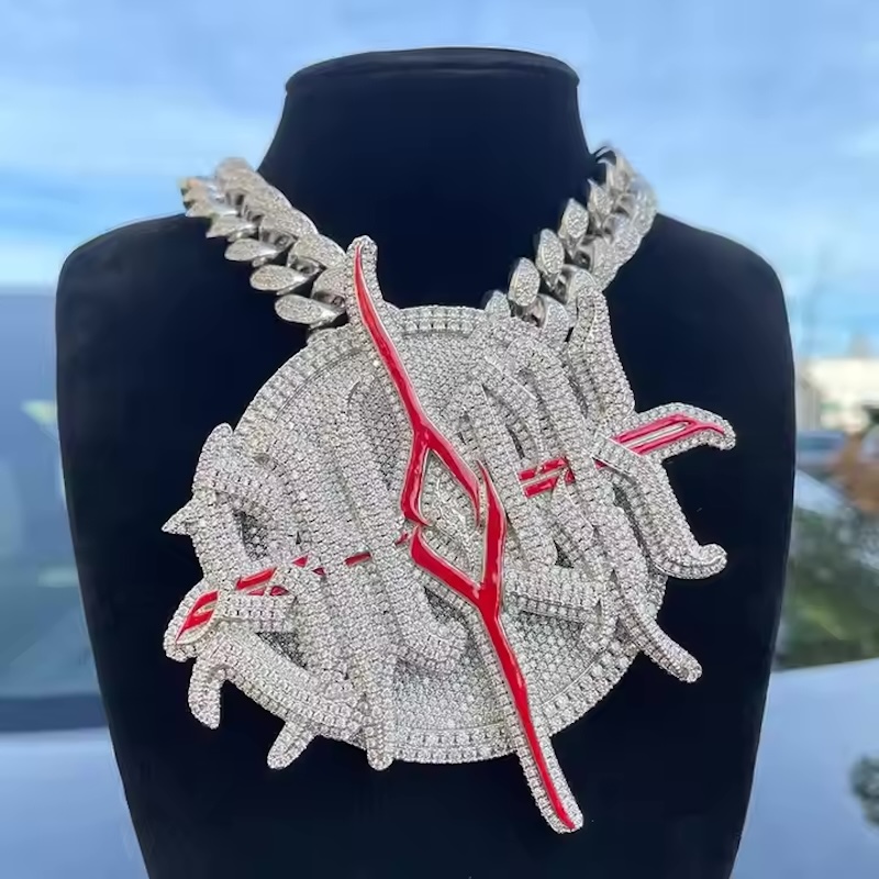 Custom White Gold Plating Ster – обзор и цена Hip Hop Chain Necklace