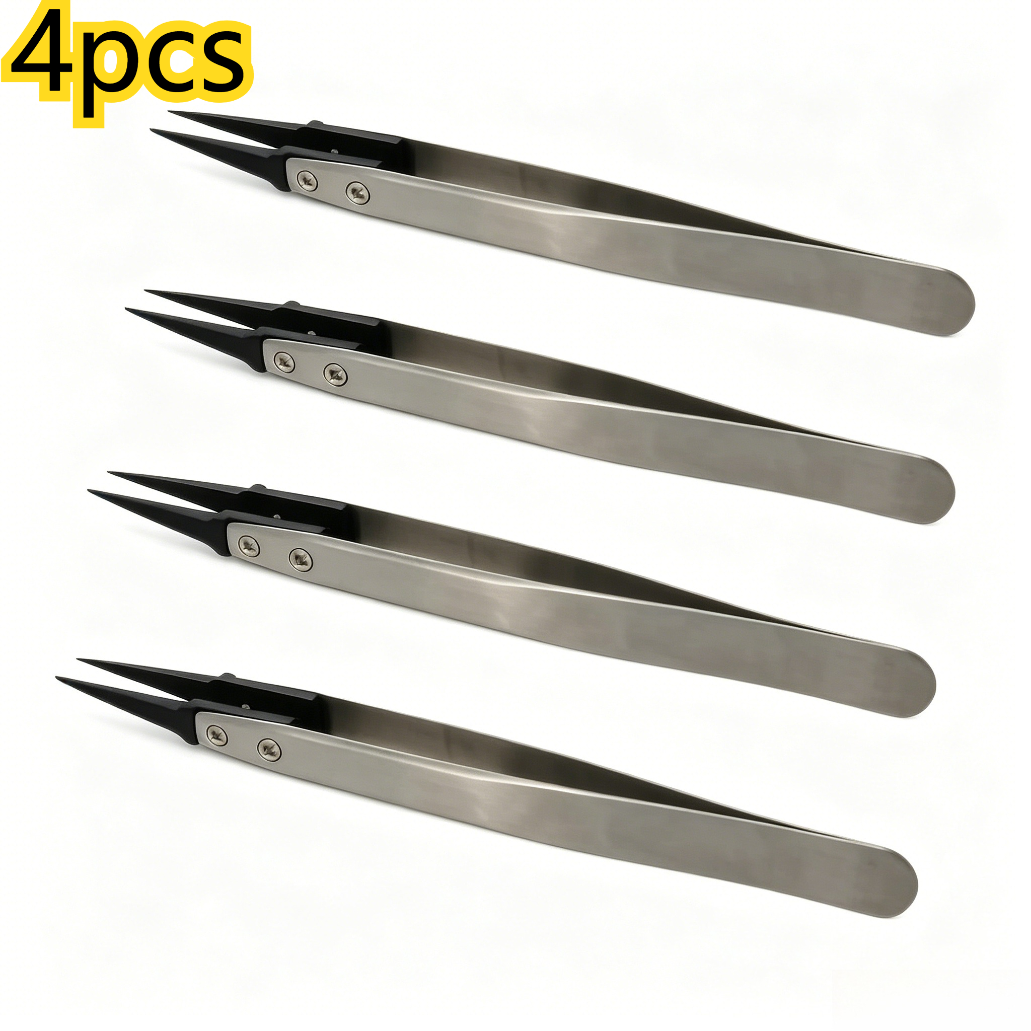 4PCS Anti-Static Tweezers Set, – обзор и цена Jewelry Repair & Watches Reviews