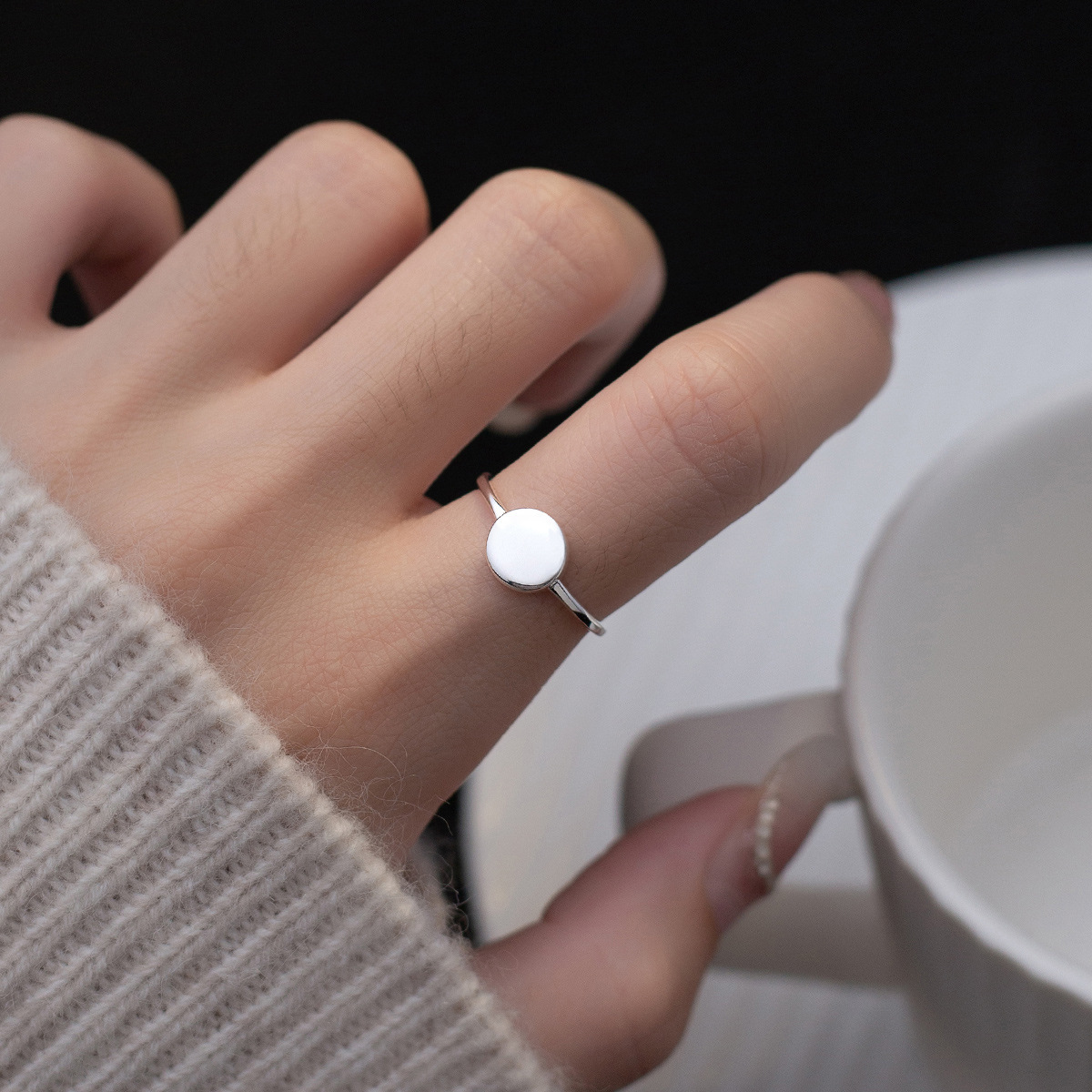 925 Sterling Silver Smooth Sur – обзор и цена Statement Cocktail Ring