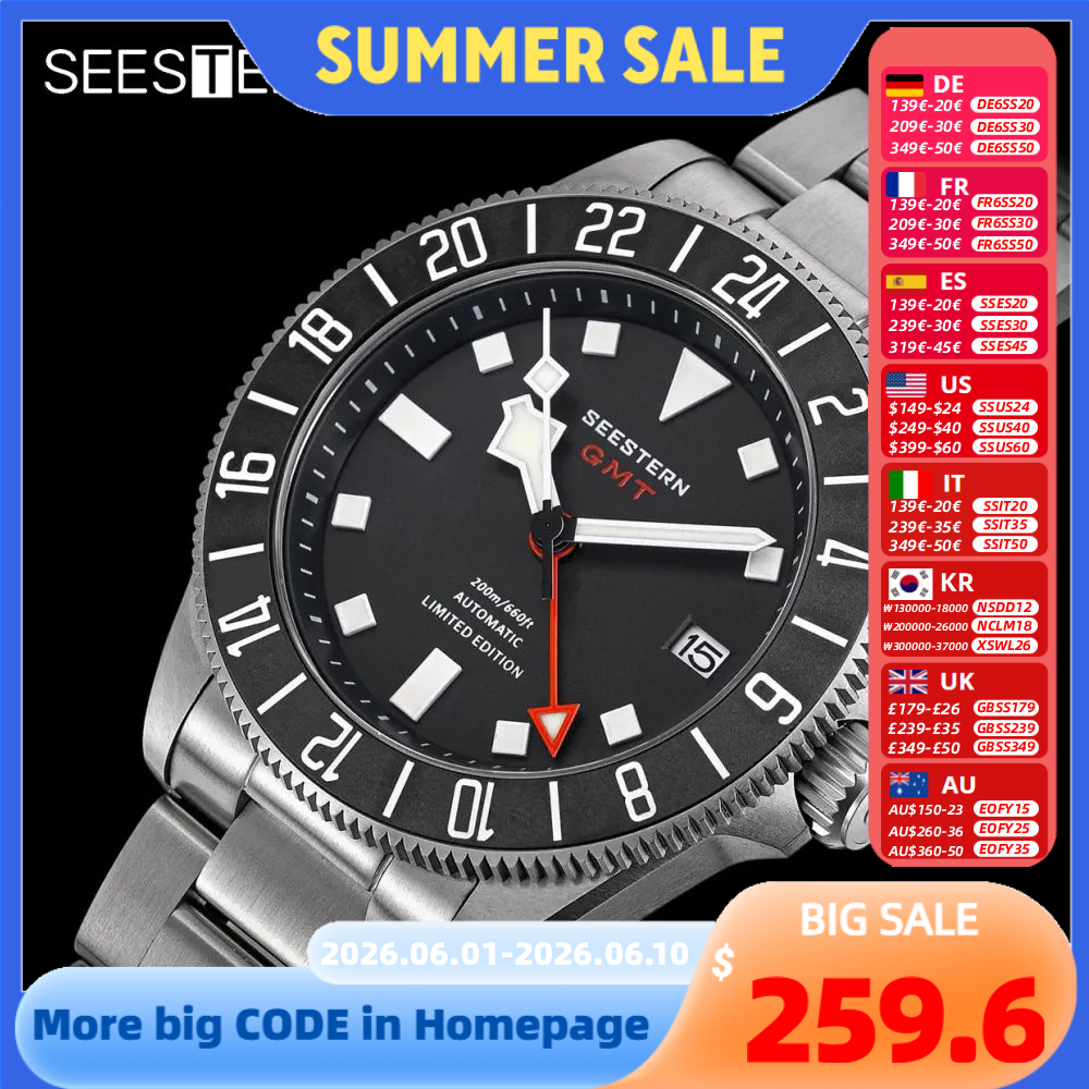 SEESTERN Diver Man Watch Titan – обзор и цена Automatic Watch Winder