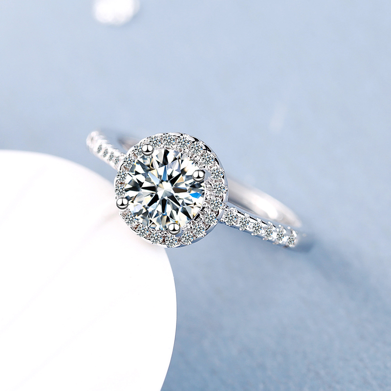 New 925 Sterling Silver Round  – обзор и цена Statement Cocktail Ring