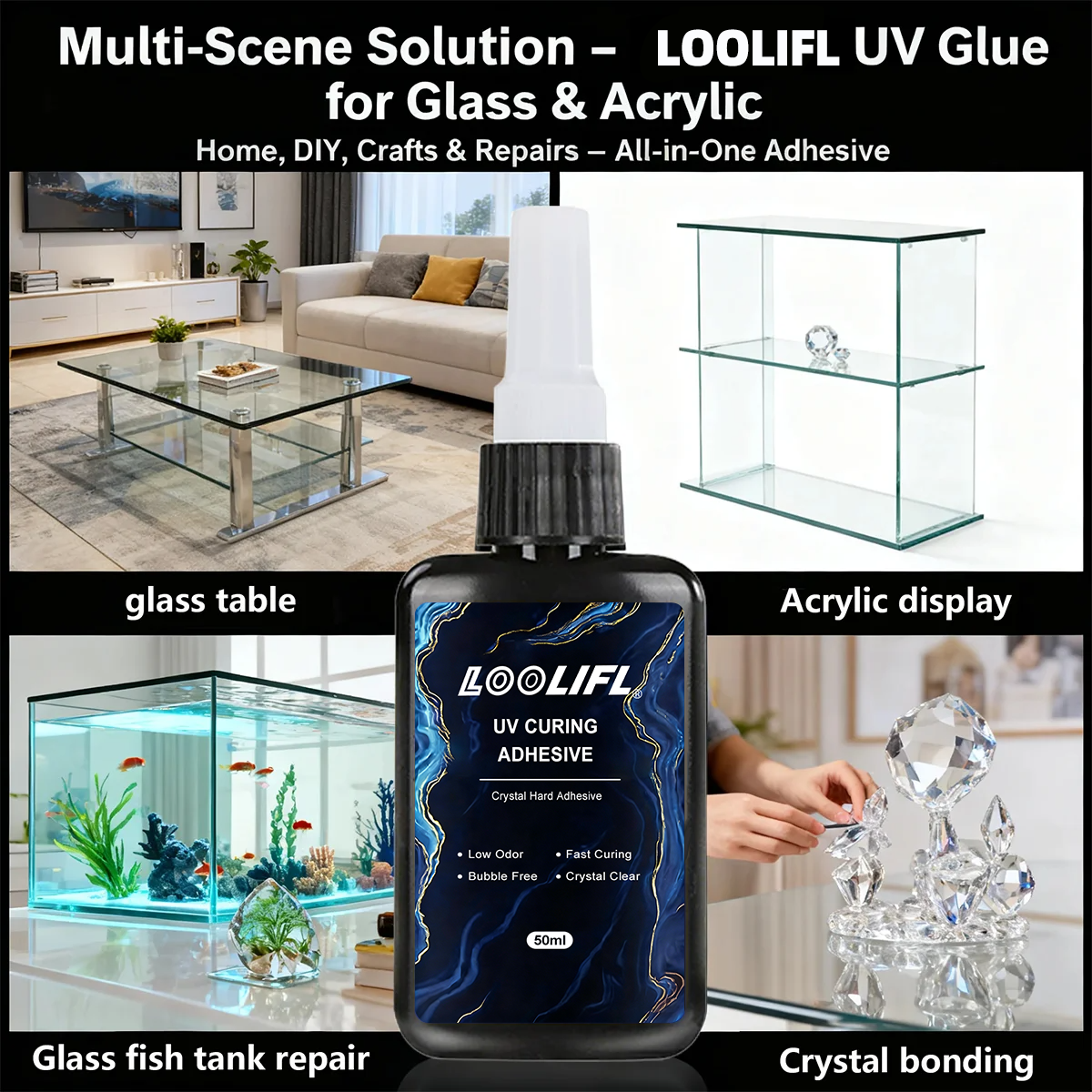 Loolifl 50ml UV Glue with UV L – обзор и цена Jewelry Repair & Watches Reviews