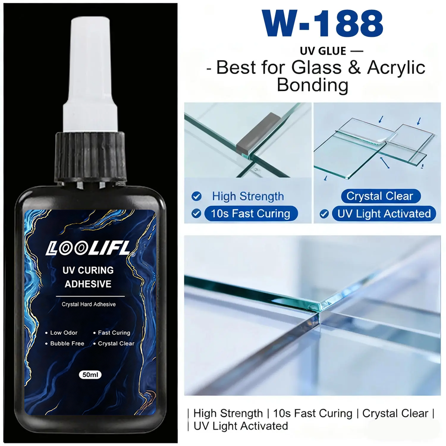 Loolifl 50ml UV Glue with UV L – обзор и цена Jewelry Repair & Watches Reviews