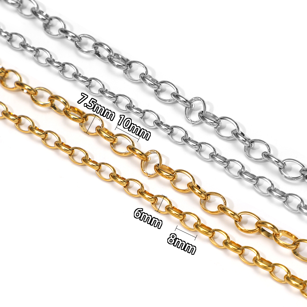 1 Meter Stainless Steel O Shap – обзор и цена Hip Hop Chain Necklace