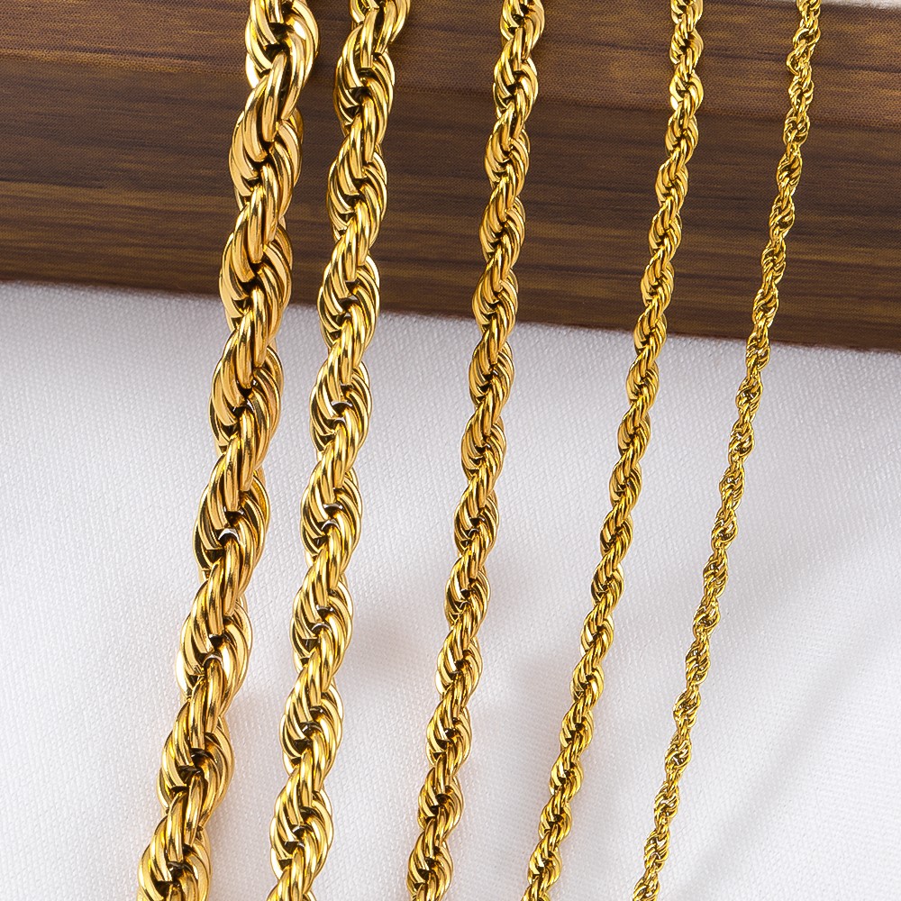 0.5/1 Meter Stainless Steel Tw – обзор и цена Hip Hop Chain Necklace