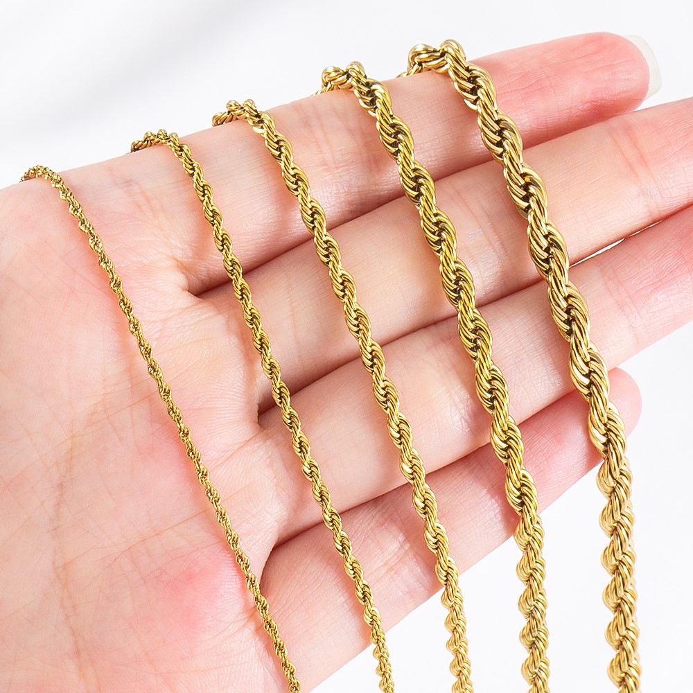 0.5/1 Meter Stainless Steel Tw – обзор и цена Hip Hop Chain Necklace