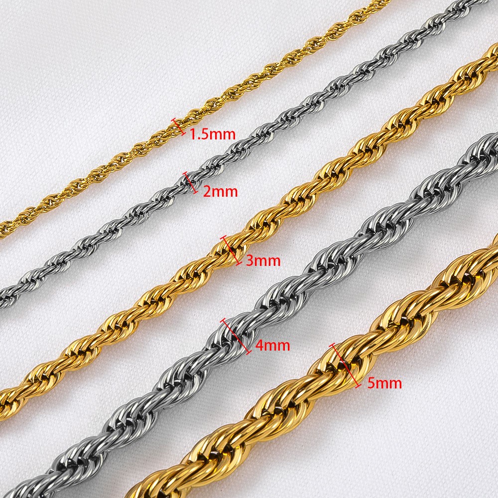 0.5/1 Meter Stainless Steel Tw – обзор и цена Hip Hop Chain Necklace