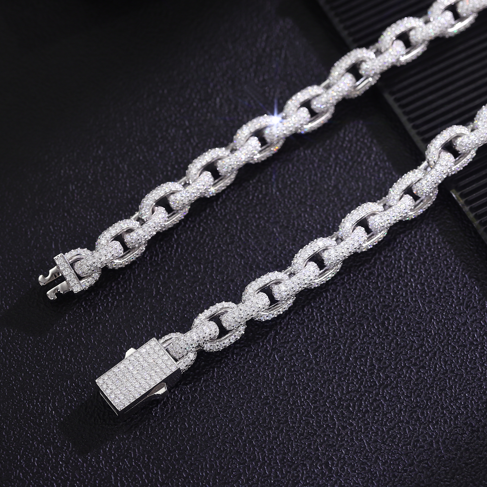 Provence 925 Sterling Silver C – обзор и цена Hip Hop Chain Necklace