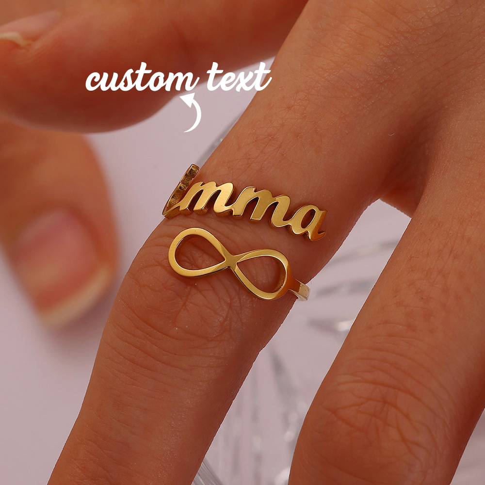 Personalized Name Anillos Cust – обзор и цена Statement Cocktail Ring
