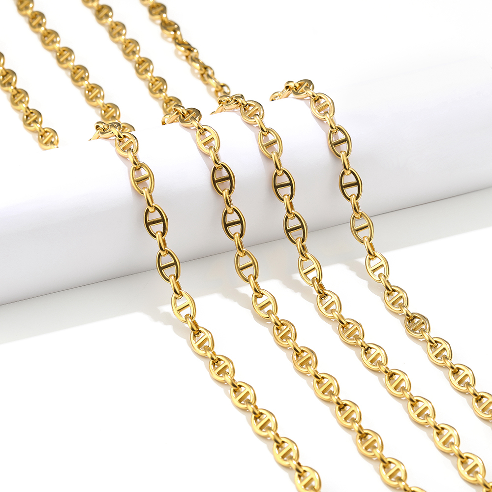1 Meter Stainless Steel Coffee – обзор и цена Hip Hop Chain Necklace