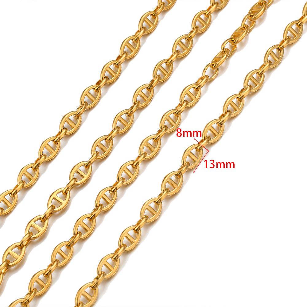 1 Meter Stainless Steel Coffee – обзор и цена Hip Hop Chain Necklace
