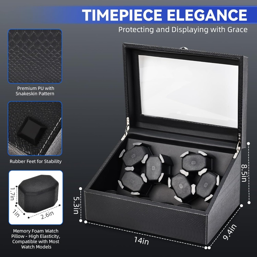 Automatic Watch Winder with Qu – обзор и цена Automatic Watch Winder