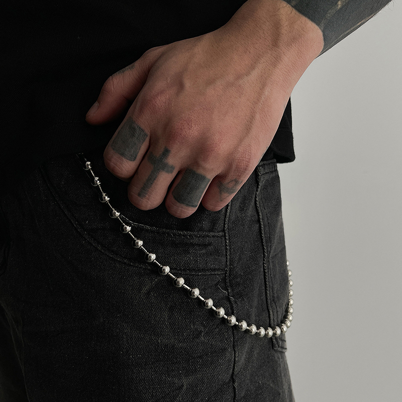 Punk Personalized Jeans Pants  – обзор и цена Hip Hop Chain Necklace